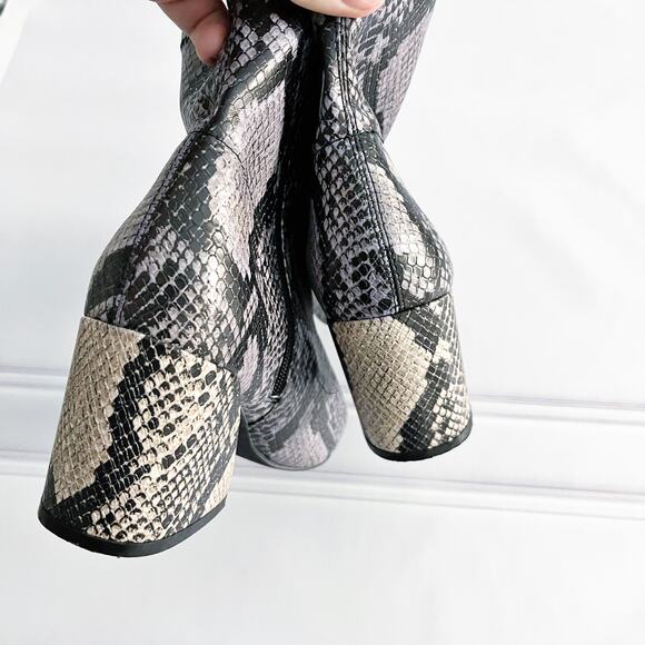 Steve Madden Edith Bootie in Natural Snake Print - Picture 5 of 8